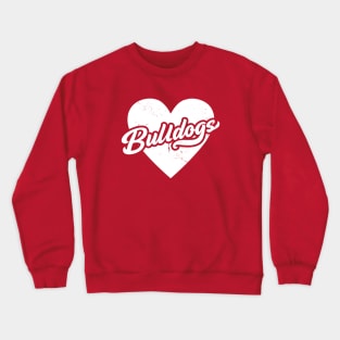 Vintage Bulldogs School Spirit // High School Football Mascot // Go Bulldogs Crewneck Sweatshirt